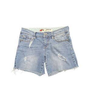 Grane Denim Shorts Stretch Lo Lite Wash Women Junior Size 7